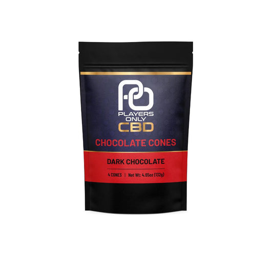 Players Only CBD - Chocolate Cones (Dark Chocolate)