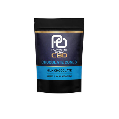 Players Only CBD - Chocolate Cones (Milk Chocolate)